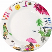 Gien Route des Indes Dinner Plate - 10.75"