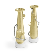 Michael Aram Butterfly Ginkgo Luxe Candleholders - 10"