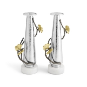 Michael Aram Butterfly Ginkgo Gold Candleholders - Set 2