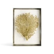 Michael Aram Fan Coral Fabric Shadow Box