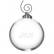 2026 Simon Pearce Engraved Annual Ornament