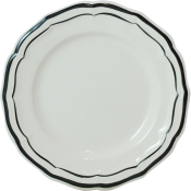 Gien Filet Midnight Dessert Plate - 9"