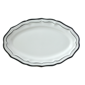 Gien Filet Midnight Oval Platter - 16"