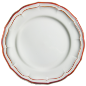 Gien Filet Rouge Dessert Plate