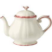 Gien Filet Rouge Teapot