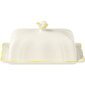 Gien Filet Citron Butter Dish