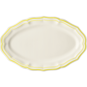 Gien Filet Citron Oval Platter