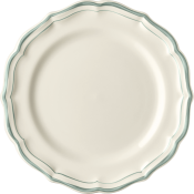 Gien Filet Celadon  / Earth Grey Dessert Plate