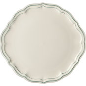 Gien Filet Celadon  / Earth Grey Cake Platter