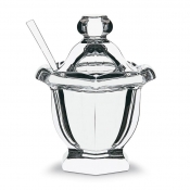 Baccarat Harcourt Mustard Jar w/ Spoon