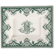 Gien Les Depareillees Green Rectangular Candy Tray