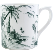 Gien Les Depareillees Green Mug XL - 14 oz.