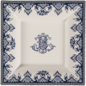 Gien Les Depareillees Bleu Square Candy Tray XL