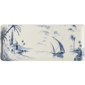 Gien Les Depareillees Blue Oblong Serving Tray