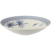 Gien Les Depareillees Blue Pasta Bowl - 9"