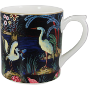 Gien Le Jardin Du Palais Mug Black - 9 oz.