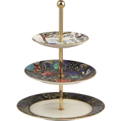 Gien Le Jardin Du Palais Three -Tier Cake Stand