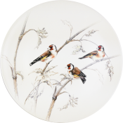 Gien Les Oiseaux De La Foret Cake Platter