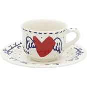 Gien Archipel Sentimental Espresso Cups & Saucers  - 2 Sets