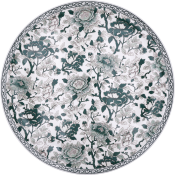 Gien Pivoines Vertes Large Wall Platter