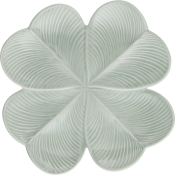 Gien Jour De Chance Centerpiece Trefle Celadon