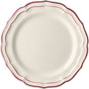 Gien Filet Bordeaux Dessert Plate - 9"