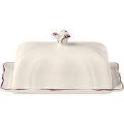 Gien Filet Bordeaux Butter Dish