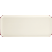 Gien Filet Bordeaux Oblong Serving Tray - 14"