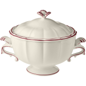 Gien Filet Bordeaux Soup Tureen - 135 Oz.