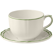 Gien Filet Fern  Jumbo Cup & Saucer
