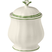 Gien Filet Fern Sugar Bowl - 10 oz.