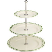 Gien Filet Fern Three-Tier Cake Stand