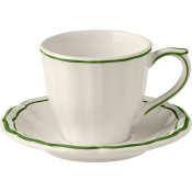 Gien Filet Fern Tea Saucer (ONLY)