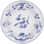 Gien Paradis Bleu Rim Soup - 9"