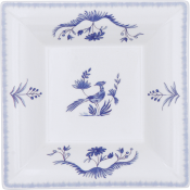 Gien Paradis Bleu Square Candy Tray - 6.75"