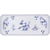 Gien Paradis Bleu Oblong Serving Tray - 14"
