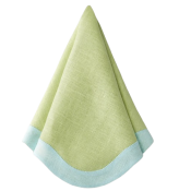 Sferra Ondulato Kiwi/Clearwater Dinner Napkins - Set 4