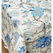Sferra Pondicherry Sea Oblong Tablecloth - 70X126