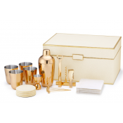 AERIN Classic Shagreen Bar Set - Cream