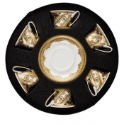 Versace I Love Baroque Tea Cup & Saucer Set / Six Round Hat Box