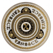 Versace Virtus Gala Alphabet Service Plate - X