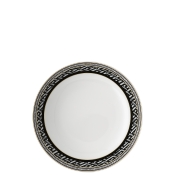 Versace La Greca Signature Black Soup Plate - 8.5"