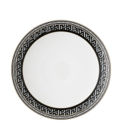 Versace La Greca Signature Black Gourmet Plate - 11" diameter