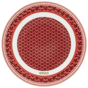 Versace La Greca Signature Red Service Plate - 13"