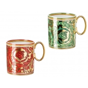 Versace Medusa Garland Red Medusa Garland Mug- Set 2