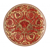 Versace Medusa Garland Red Bread & Butter Plate - 6.7"