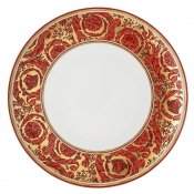 Versace Medusa Garland Red Dinner Plate - 11"