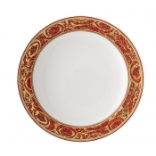 Versace Medusa Garland Red Rim Soup - 8.5"