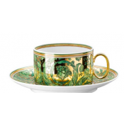 Versace Medusa Garland Green Tea Cup & Saucer