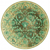 Versace Medusa Garland Green Christmas Plate